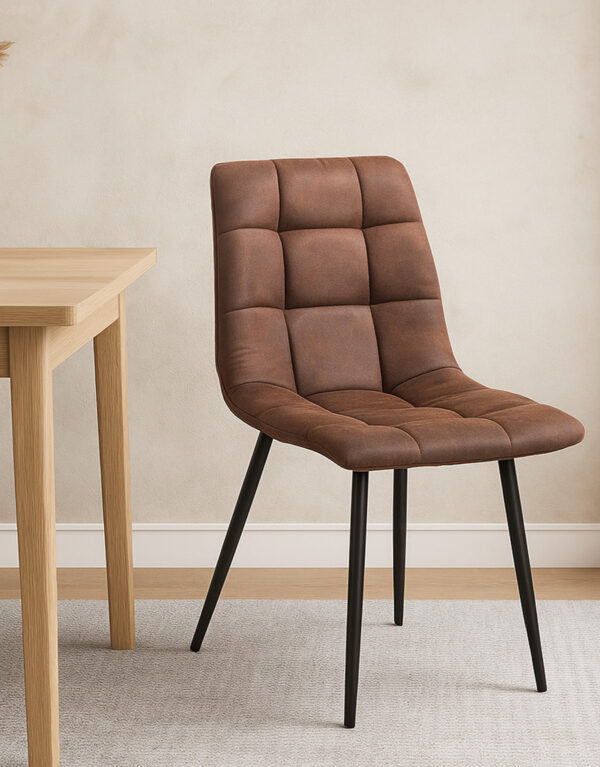 fabric leather dining chair