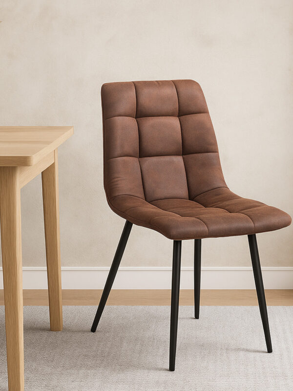 fabric leather dining chair